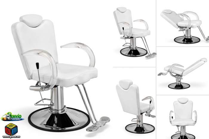 SILLON COMPLETO MARFIL BLANCO RECLINABLE - QrBox.es