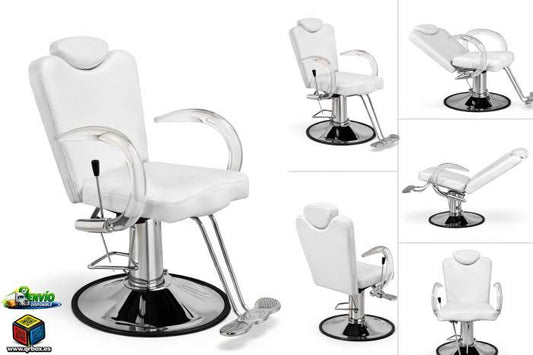 SILLON COMPLETO MARFIL BLANCO RECLINABLE - QrBox.es