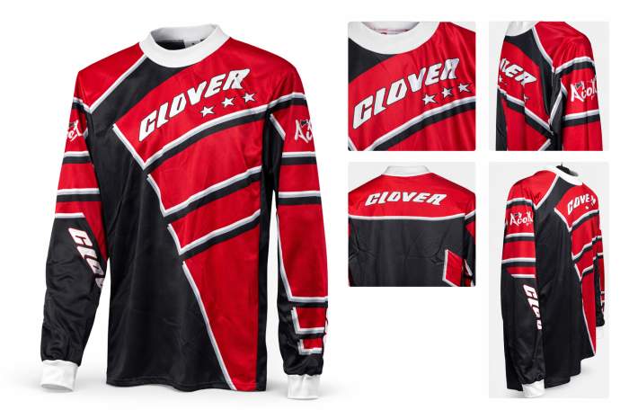 Camiseta T-M De Moto Clover Rojo 1
