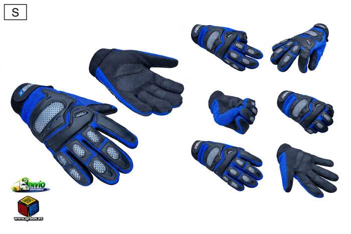 Guantes T-S De Moto Garibaldi Azul