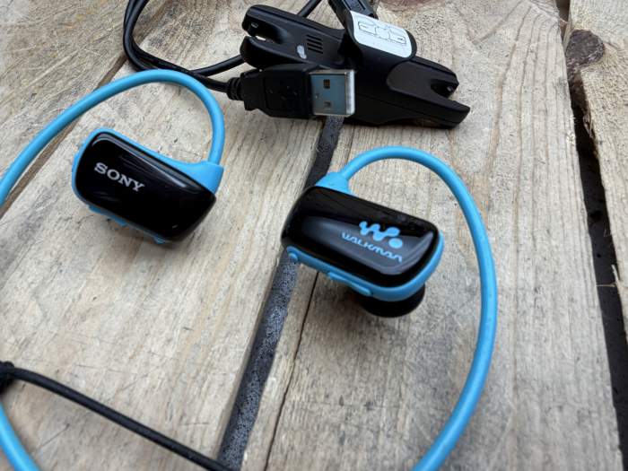 AURICULARES WALKMAN AZULES - QrBox.es