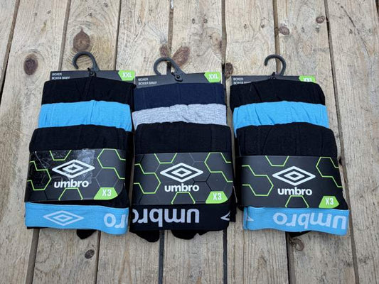 9 BOXERS UMBRO XXL ALGODON - QrBox.es
