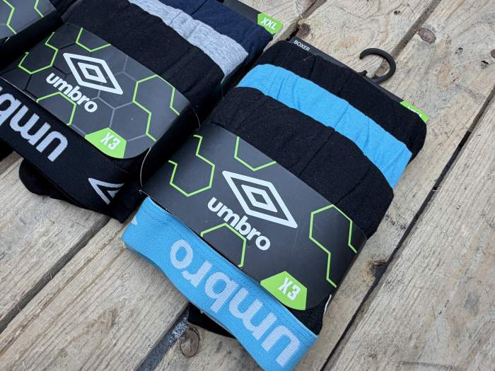 9 BOXERS UMBRO XXL ALGODON - QrBox.es