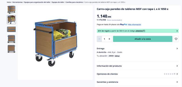 BOX CON RUEDAS Y TAPA 135X85X110CM