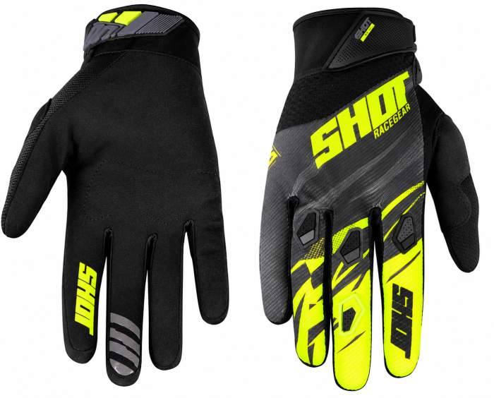 Guantes Shot Ventury Grey Neon Yllw