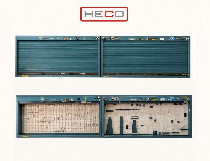 2 ARMARIOS TALLER HECO SERIE 2000 CON PERSIANA
