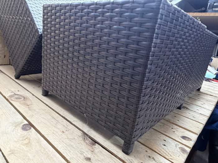 4 TABURETES DE JARDIN 35x42x42cm