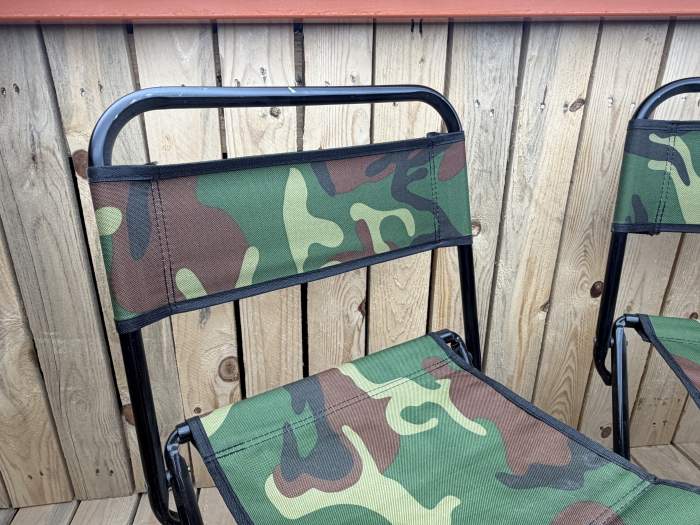 2 SILLAS CAMPING PLEGABLES CAMUFLAJE