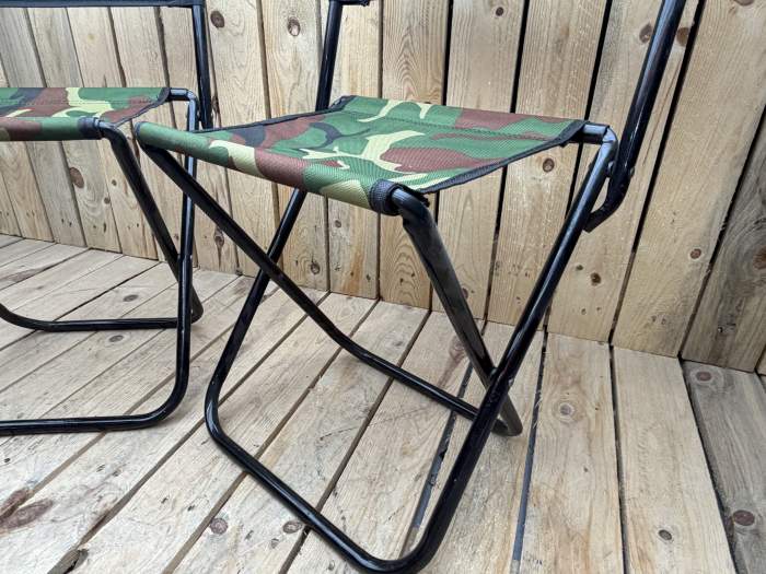 2 SILLAS CAMPING PLEGABLES CAMUFLAJE