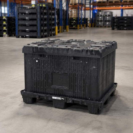 PALLET BOX PLEGABLE INDUSTRIAL 114×119×85 CM