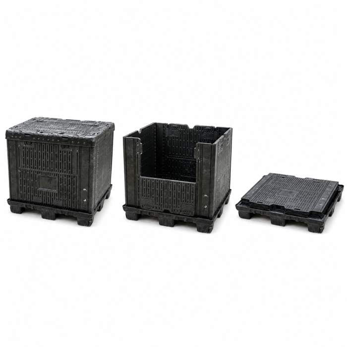 PALLET BOX PLEGABLE INDUSTRIAL 114×119×115 CM