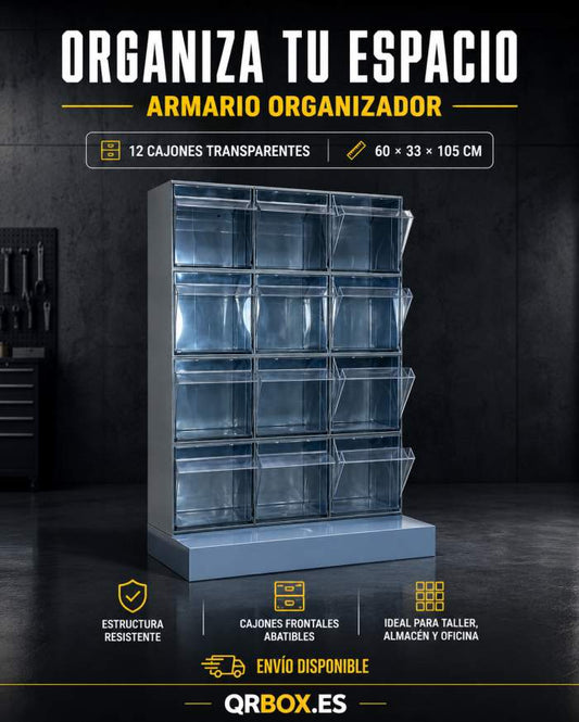 ESTANTERIA 12 CAJONERAS INDUSTRIALES UNIBOX
