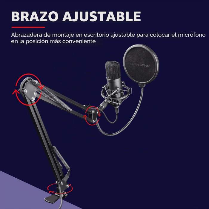 MICRÓFONO TRUST GXT 252 EMITA PLUS USB