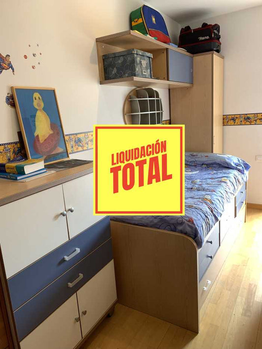 HABITACIÓN INFANTIL COMPLETA AZUL - QrBox.es
