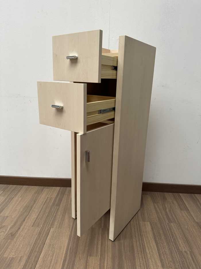 MUEBLE COLUMNA COLOR MADERA 110CM - QrBox.es