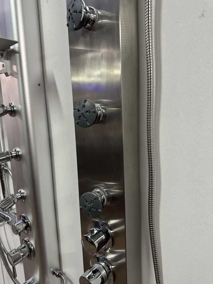 COLUMNA TERMOSTATICA HIDROMASAJE INOX CAPRI