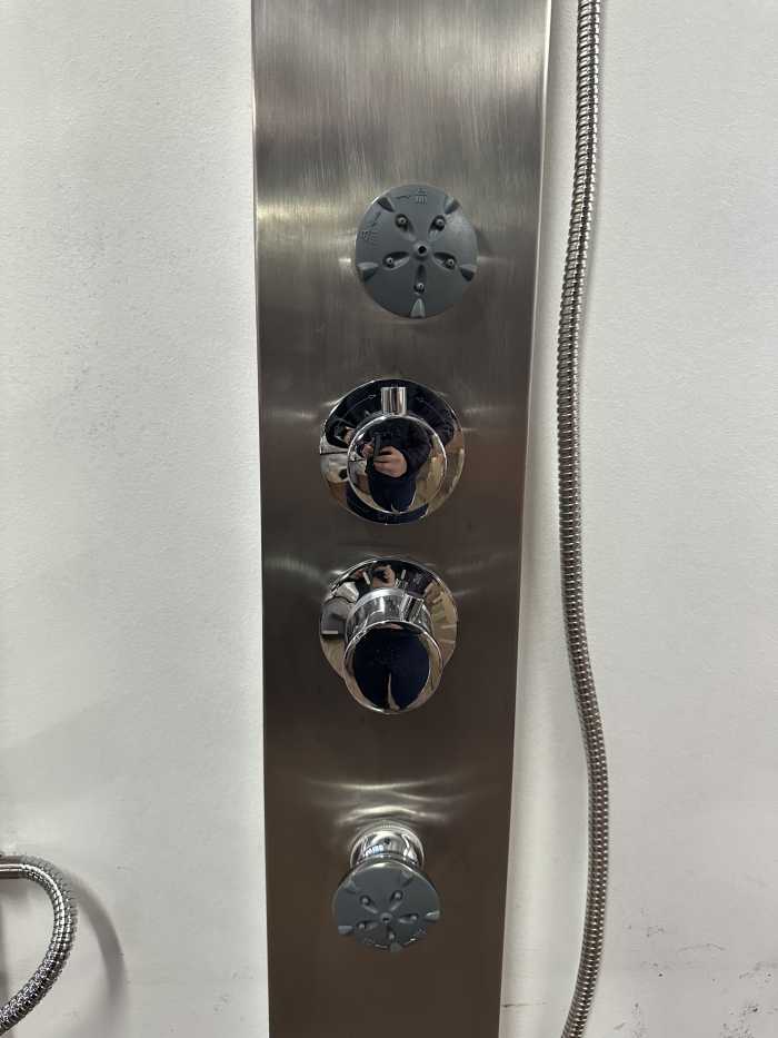 COLUMNA TERMOSTATICA HIDROMASAJE INOX CAPRI