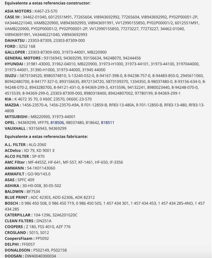 FILTRO DE COMBUSTIBLE MANN-FILTER