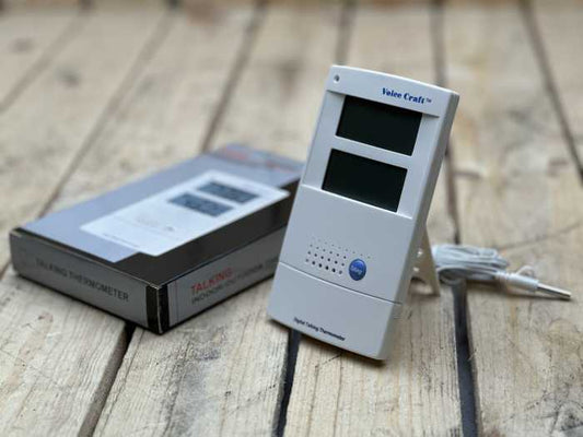 TERMOMETRO INT/EXT CON VOZ - QrBox.es