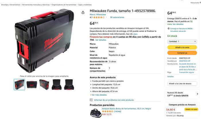 MALETIN MILWAUKEE M18 - QrBox.es