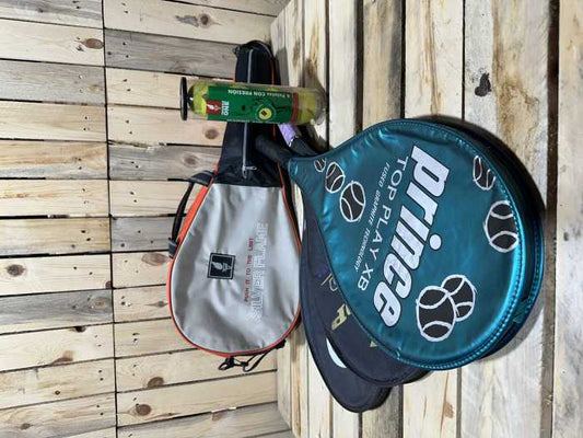 PACK 3 RAQUETAS + BOLSA + PELOTAS TENIS