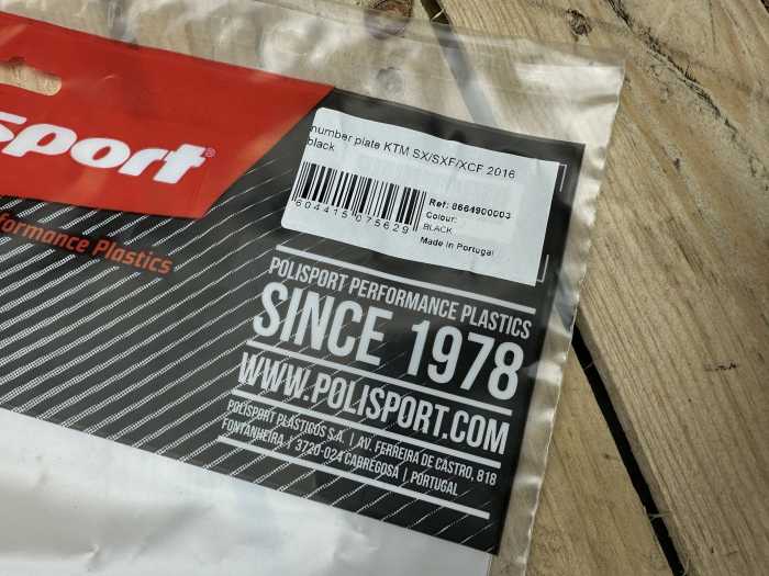 PORTANUMERO FRONTAL KTM 16/18 NEGRO