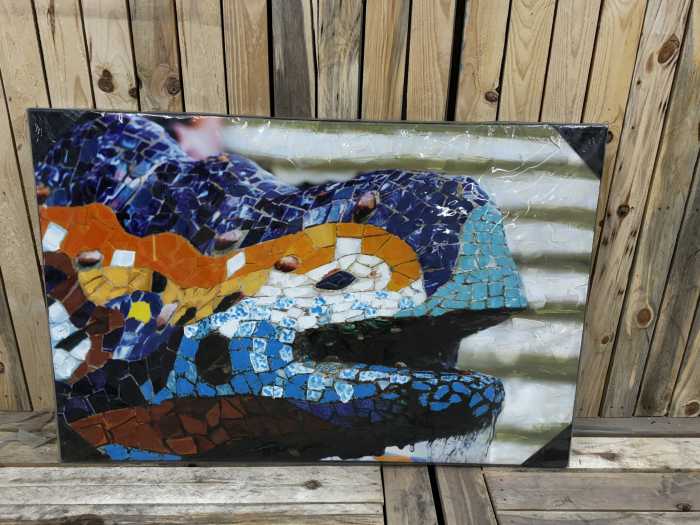 LIENZO GAUDÍ PARC GÜELL 120X80CM - QrBox.es