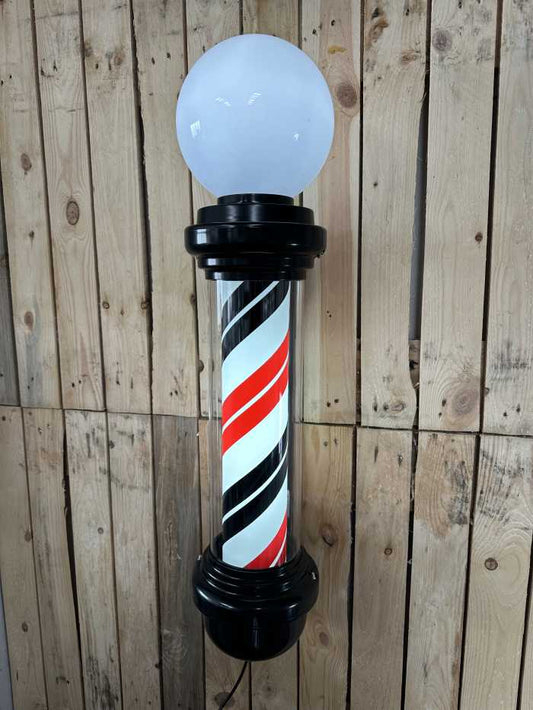 POSTE POLO BARBERIA CON ESFERA ILUMINADA