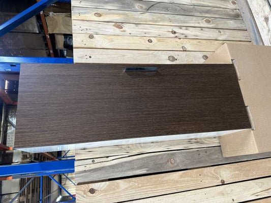 MUEBLE AUXILIAR BLANCO/MADERA CHOCOLATE